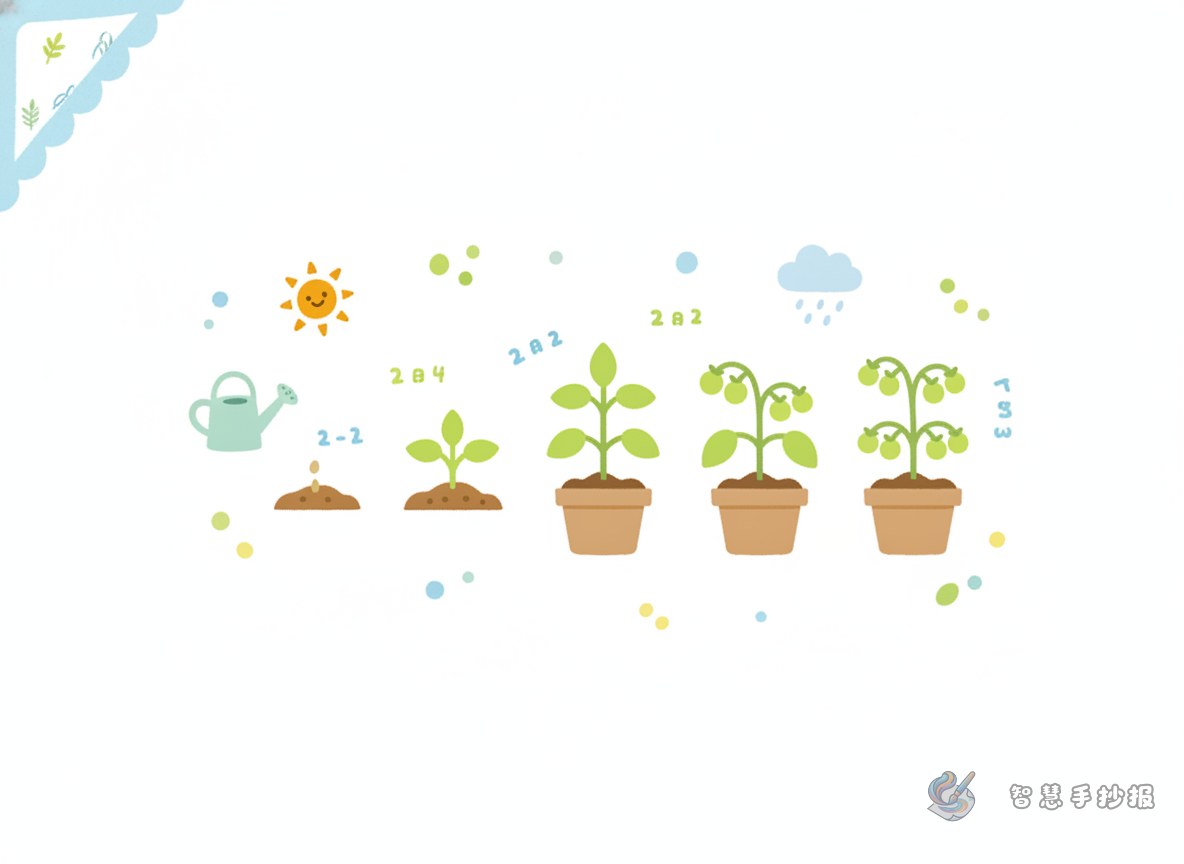 How can a tomato seedling observation poster look more like a real growth record? - Poster topic cover image