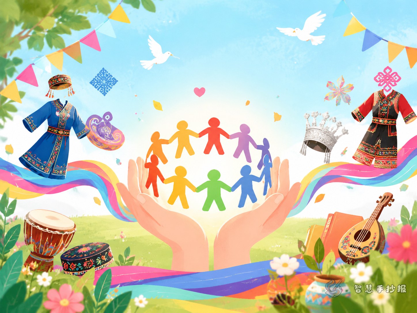 How can an ethnic unity cultural exchange handwritten poster be built around a class exchange fair? - Poster topic cover image