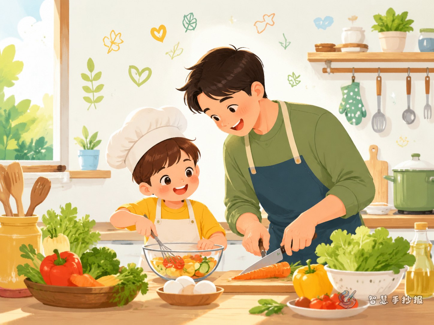 How to Design a Parent-Child Cooking Handwritten Newspaper - Poster topic cover image