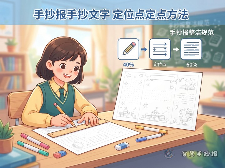 手抄报文字总写歪怎么办？用定位点控制行距和对齐 - 相关内容封面