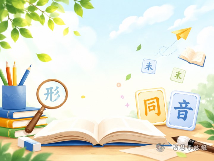 同音字和形近字手抄报怎么做更有内容 - 相关内容封面