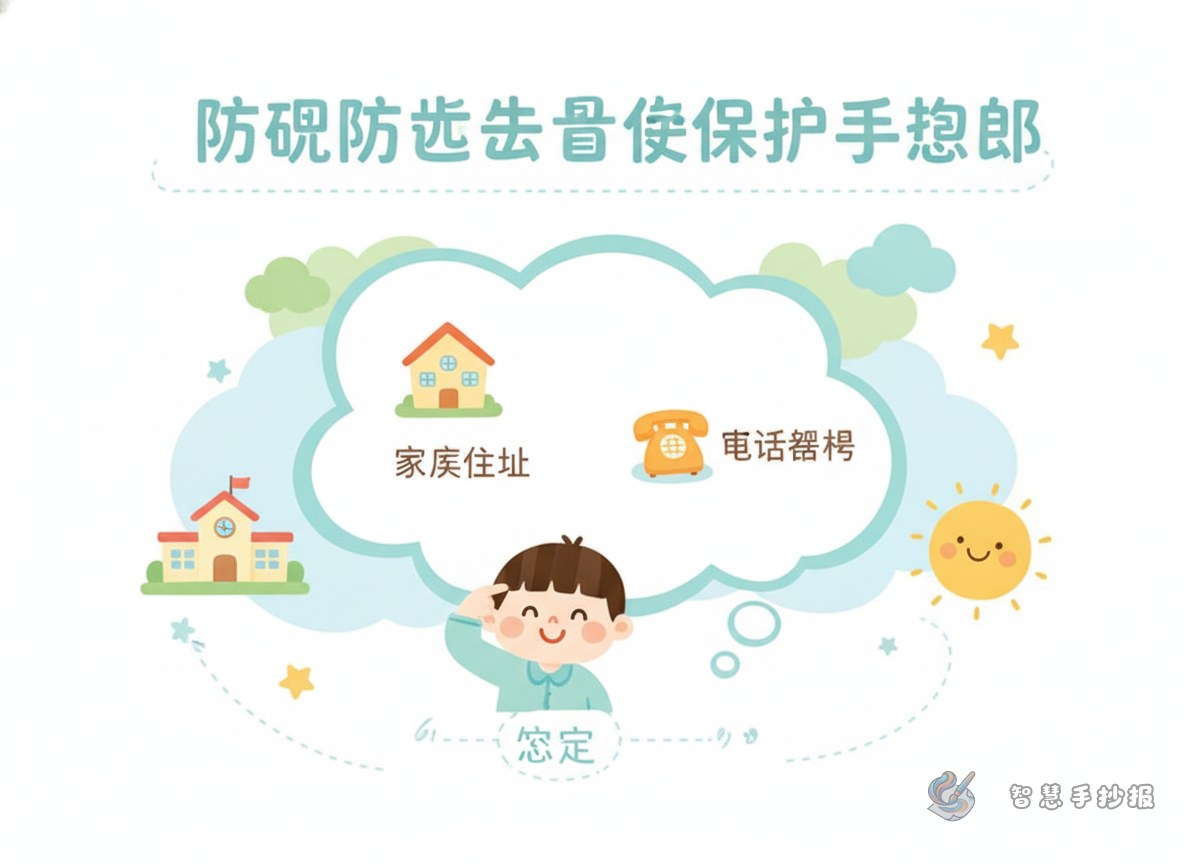 记住家庭住址和电话有多重要手抄报怎么做 - 智慧手抄报专题封面图
