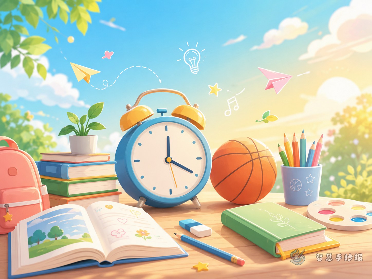 How to Plan 2 Hours After School for a Handwritten Newspaper - Poster topic cover image