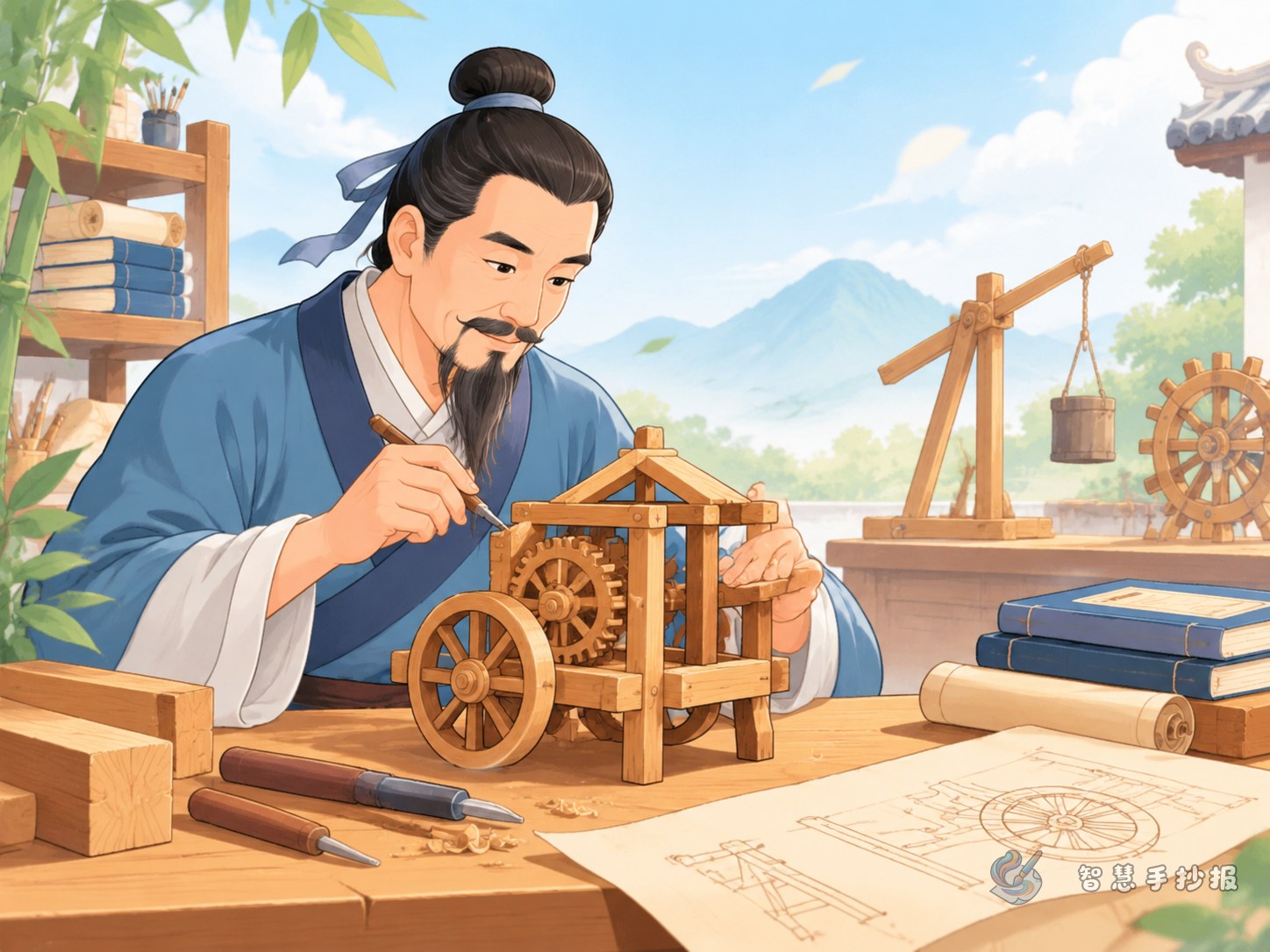 Lu Ban Handwritten Newspaper: Invention Stories, Craftsmanship and Layout Ideas - Poster topic cover image