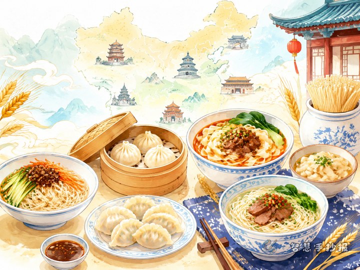 中国面食文化手抄报怎么写，才能把礼仪和地域特色结合起来 - 相关内容封面