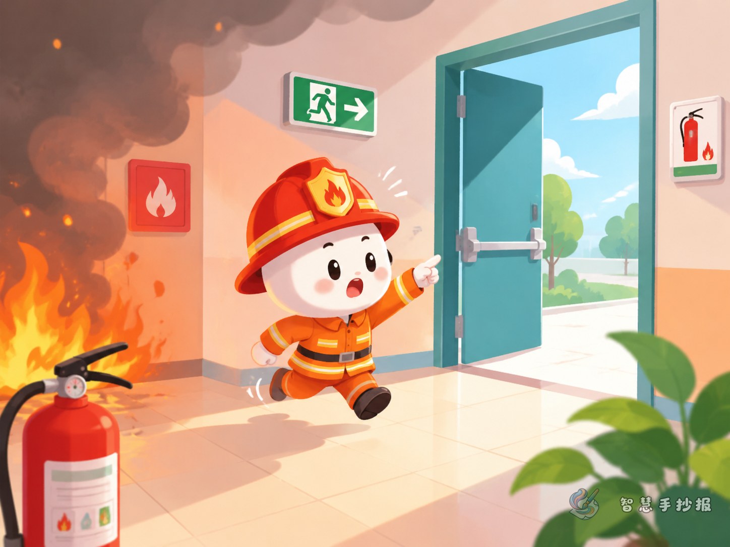 发生火灾时第一步做什么手抄报内容怎么安排 - Poster topic cover image