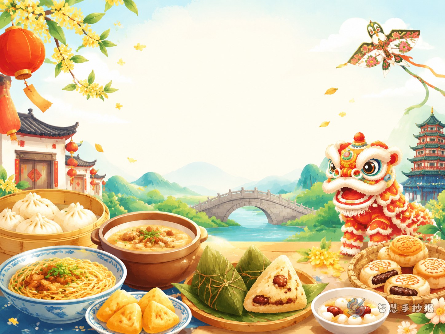 What to Write for a Hometown Food and Folk Customs Handwritten Newspaper - Poster topic cover image