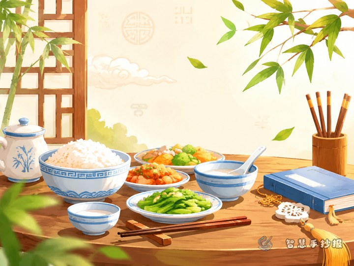 Why Do Chinese Table Manners Matter? Ideas for a Handwritten Newspaper - Sketch Topic Cover