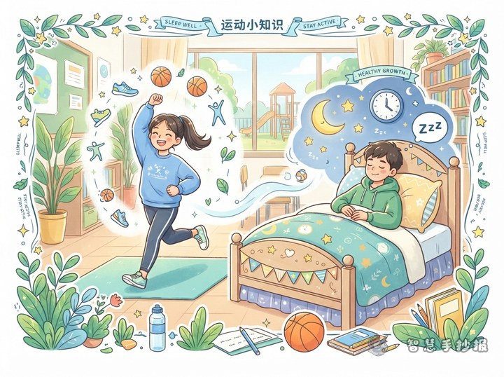 青春期卫生手抄报可以写哪些睡眠和运动小知识 - 相关内容封面
