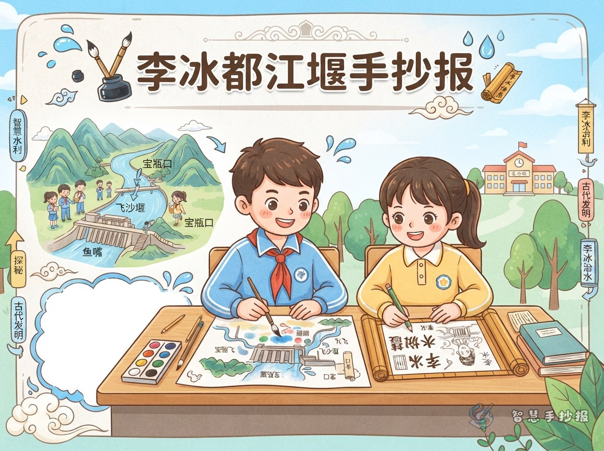 How to Make a Li Bing and Dujiangyan Poster About Water-Control Wisdom - Poster topic cover image