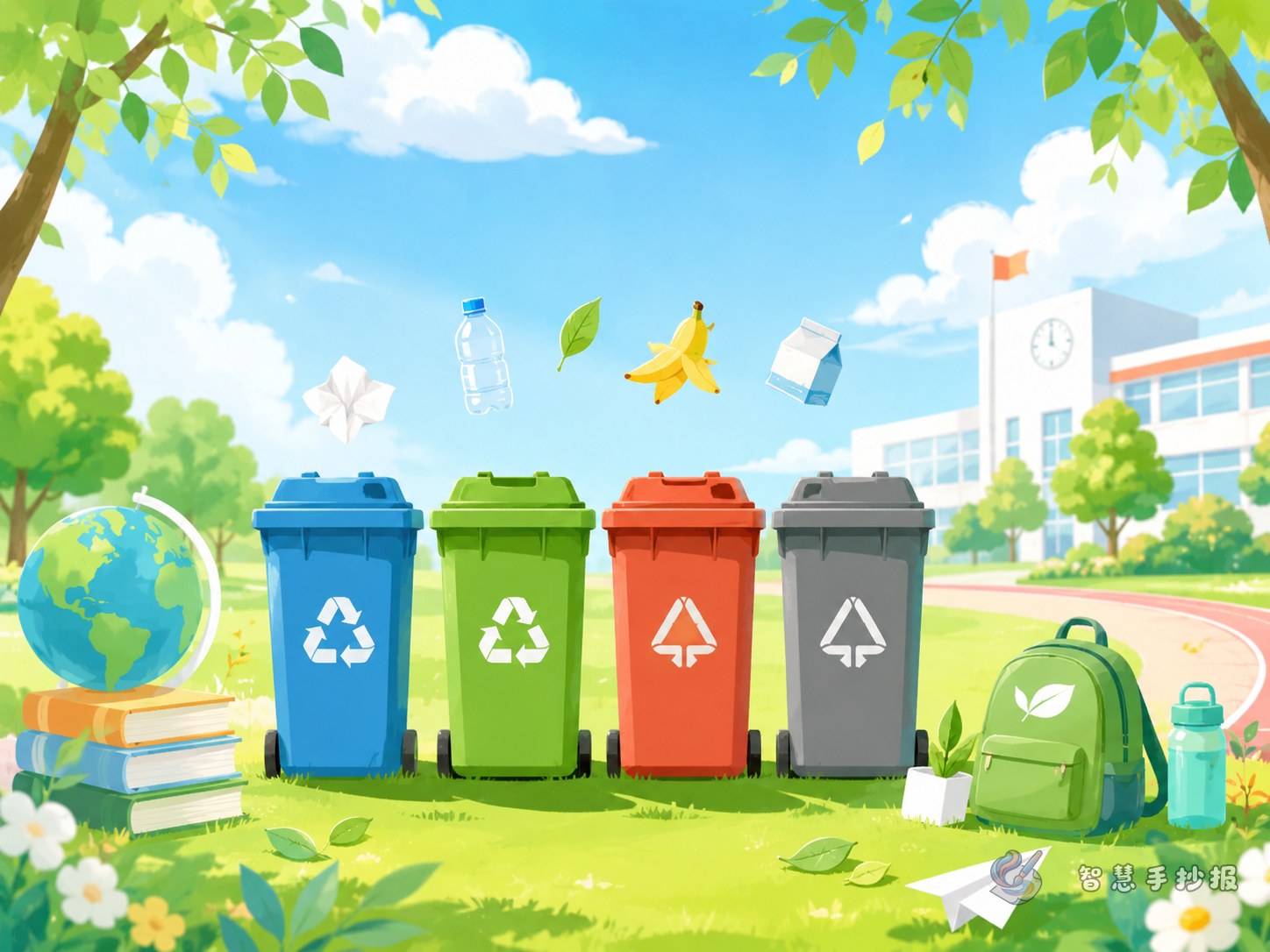 What to Write in a Campus Garbage Sorting Handwritten Newspaper - Poster topic cover image