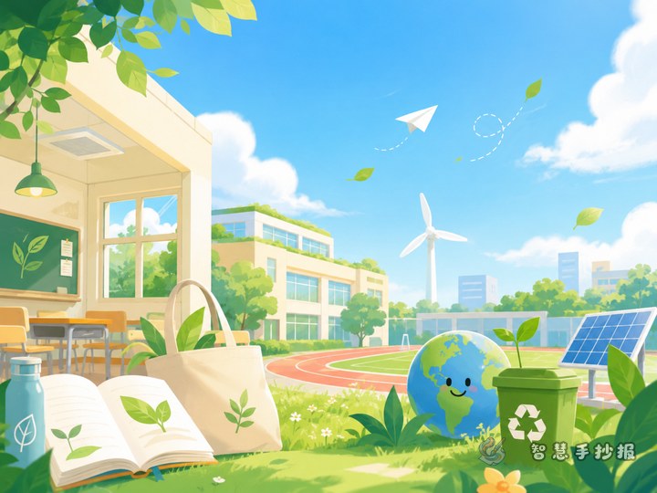 校园节能绿色生活手抄报可以写哪些内容？从教室到操场都能用上 - Related topic thumbnail