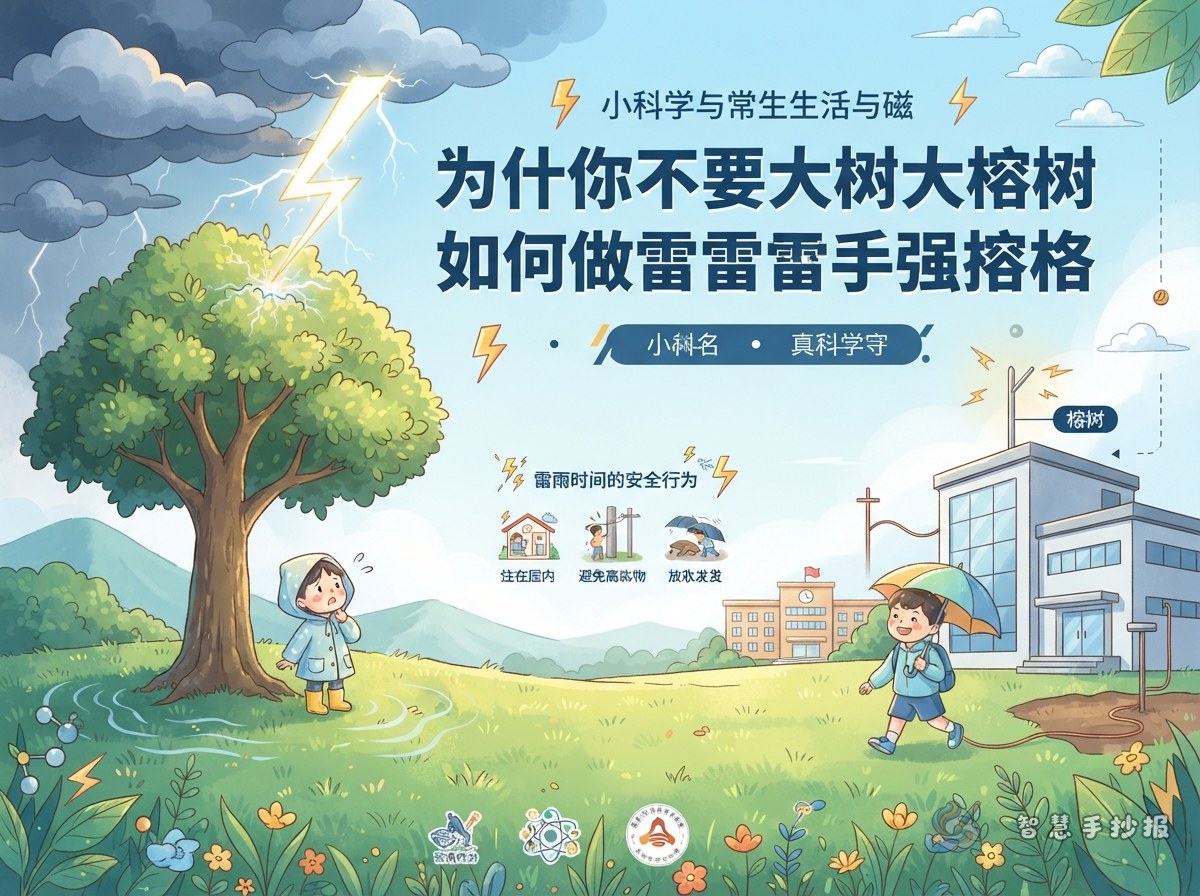 Why Is It Dangerous to Stand Under a Tree in a Thunderstorm? Lightning and Lightning Rod Handout - Poster topic cover image