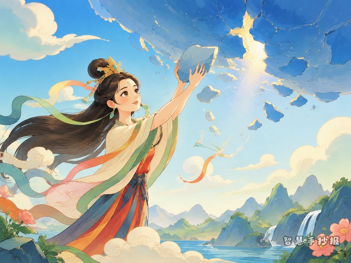 女娲补天手抄报怎么画又怎么写 - 相关内容封面