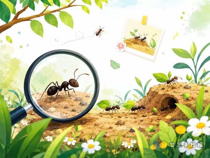 How to Make an Ant Observation Handwritten Newspaper - Sketch Topic Cover