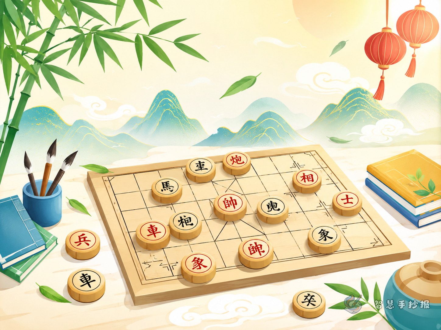 象棋手抄报怎么做简单又好看 - 智慧手抄报专题封面图