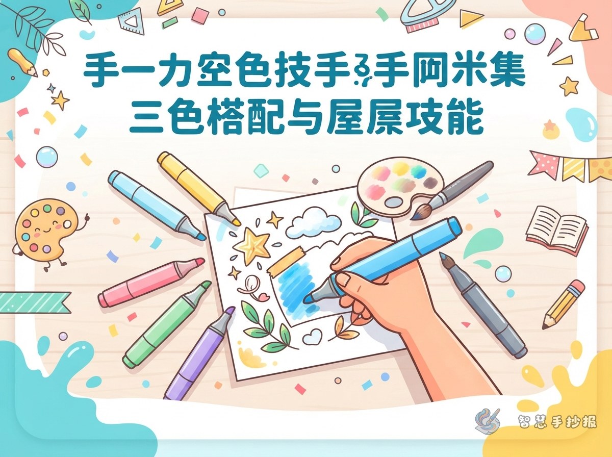 Why Does Marker Coloring Look Muddy? A Three-Color Method for School Posters - Poster topic cover image