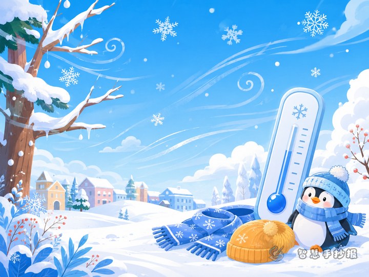 What should I write in a cold wave handwritten newspaper to show a strong winter weather theme? - Related topic thumbnail