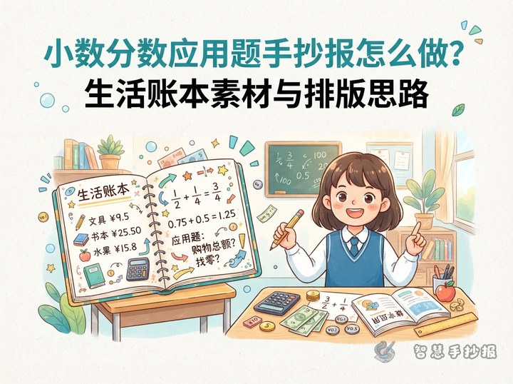 How to Make a Decimal and Fraction Word-Problem Math Poster - Related topic thumbnail