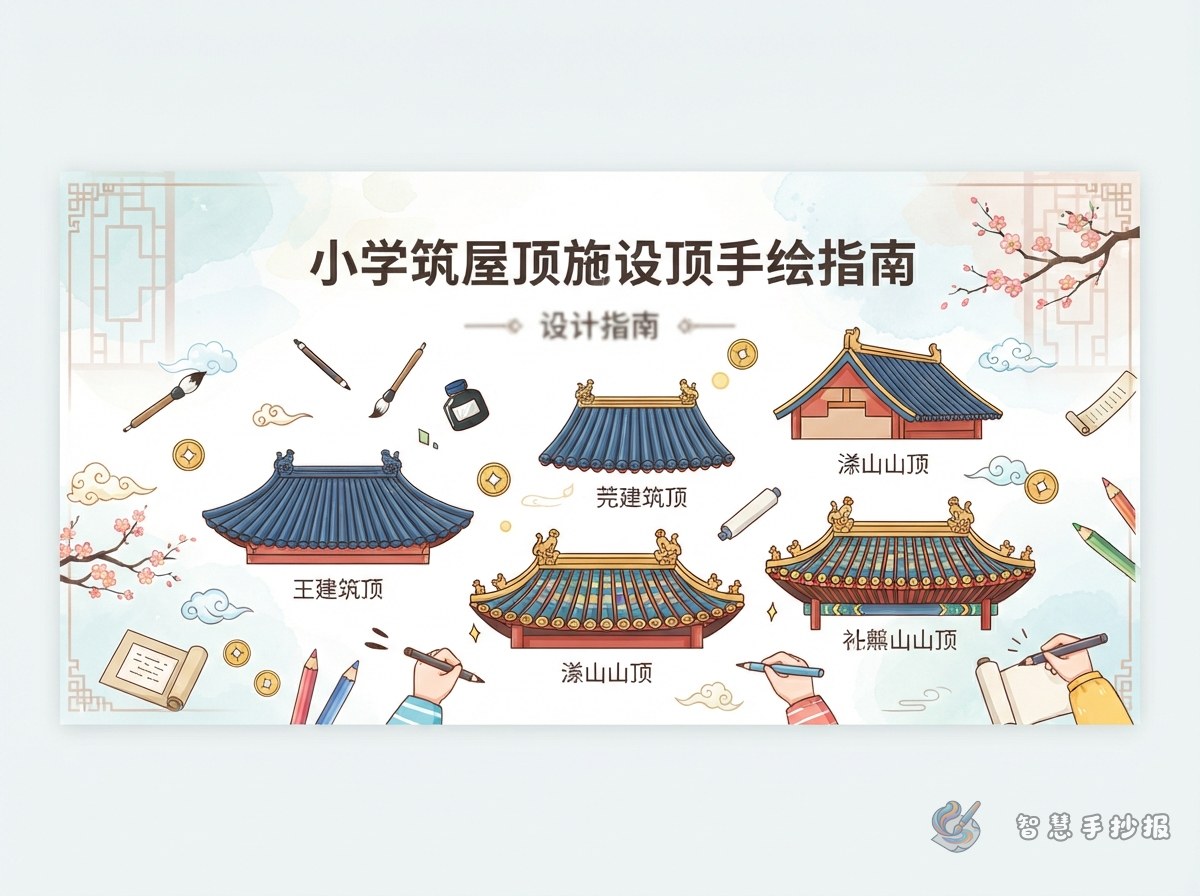 How to Design a Traditional Chinese Roof Handwritten Newspaper - Poster topic cover image