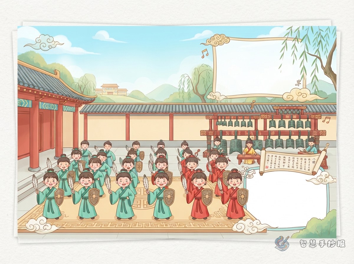 How to Draw and Write an Eight-Row Dance Hand-Copied Newspaper - Poster topic cover image
