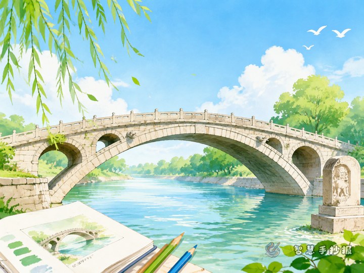 What to write on a Zhaozhou Bridge handwritten newspaper that is simple and distinctive - Related topic thumbnail