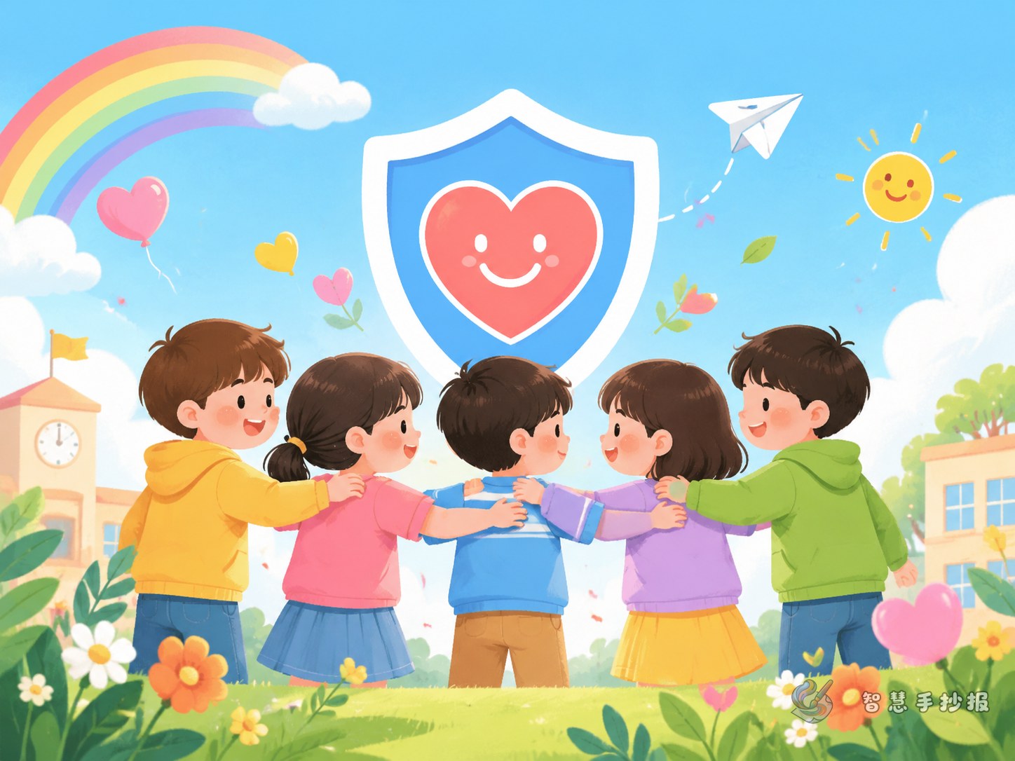 班级反欺凌公约手抄报怎么画更有说服力 - 智慧手抄报专题封面图