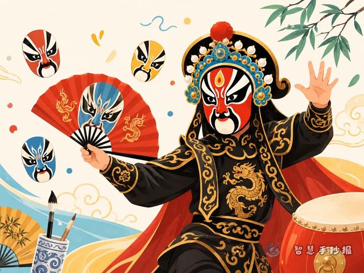 How to Design a Sichuan Opera Face-Changing Handwritten Newspaper - Related topic thumbnail