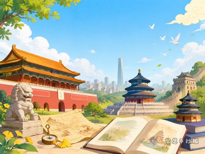 北京为什么常被称为古都？手抄报可以写哪些城市文明内容 - 相关内容封面
