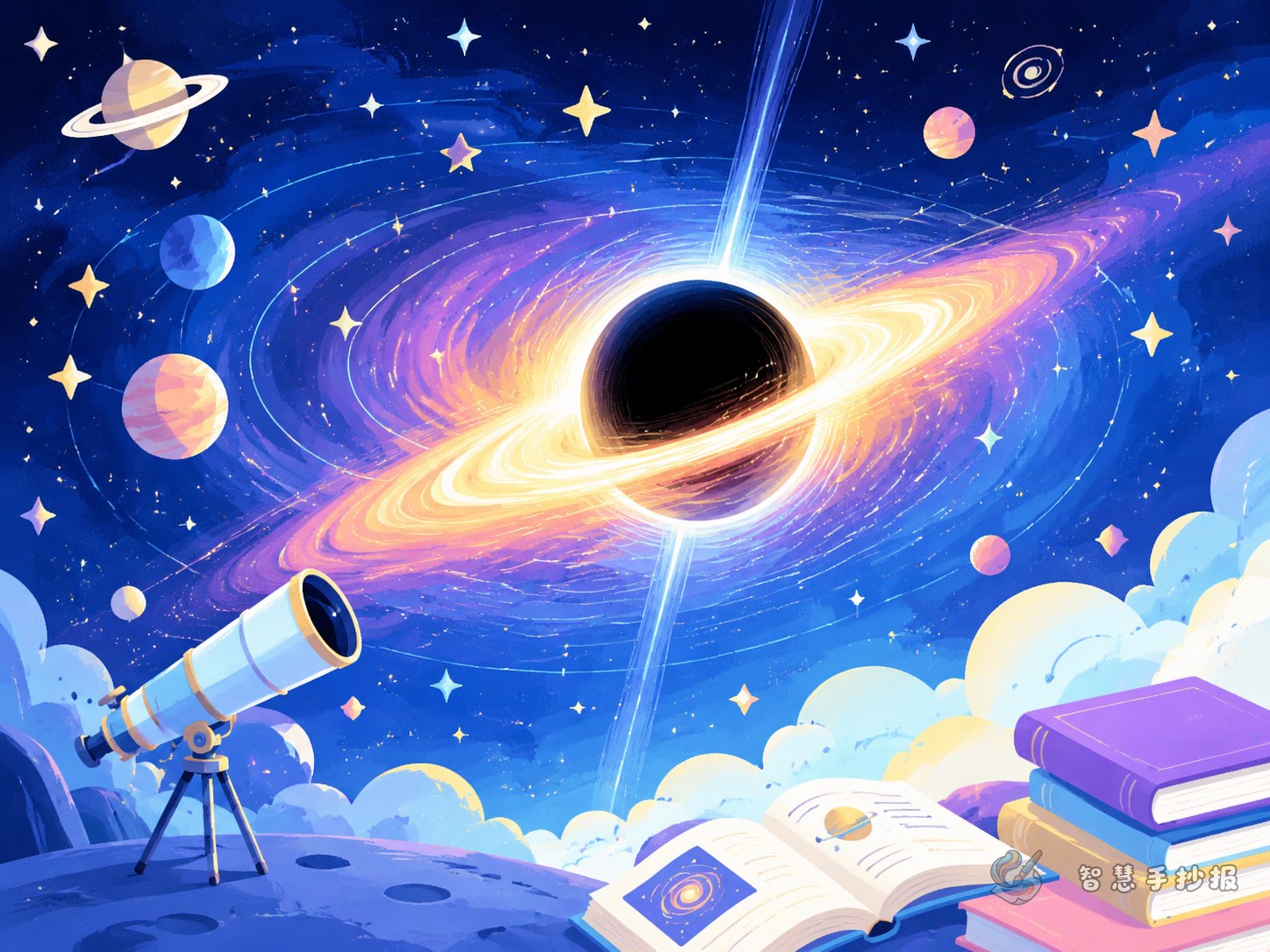 What Should a Black Hole Handwritten Poster Include? - Poster topic cover image
