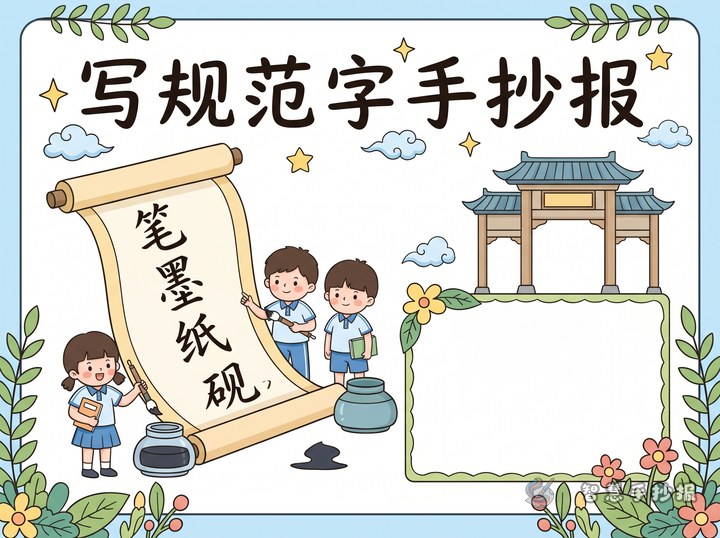 写规范字手抄报怎么设计？能写哪些内容 - 相关内容封面