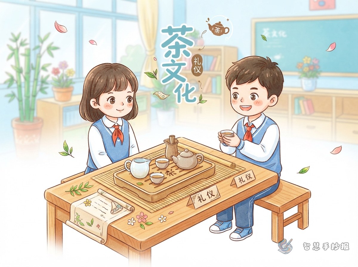 How Should Tea Ware Be Arranged? A Tea Etiquette Poster Idea - Poster topic cover image