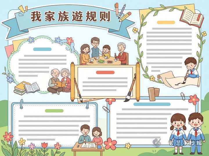 我的家风家训手抄报怎么做？ - 传统美德家风家训手抄报手抄报封面