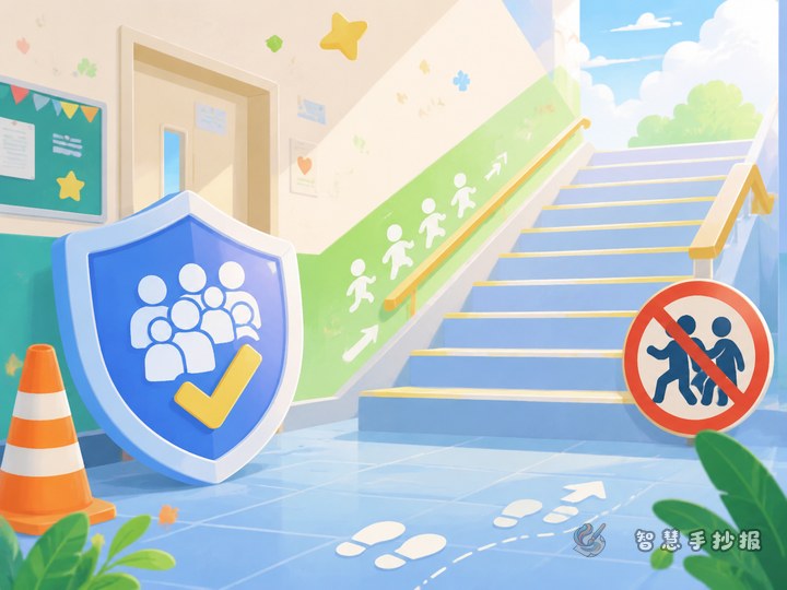 校园防踩踏手抄报怎么设计更实用？ - 相关内容封面