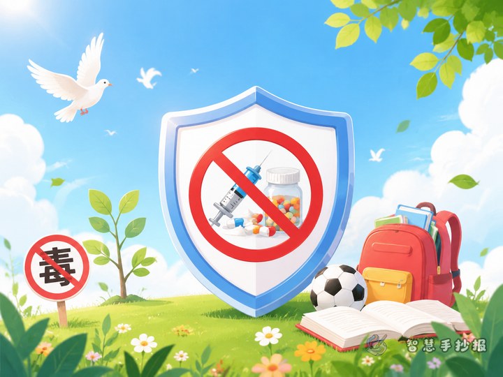 禁毒手抄报上写什么内容简单又有教育意义 - 禁毒宣传远离毒品手抄报手抄报封面