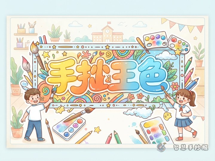 How Do You Color a Gradient Title for a School Poster? Three-Color Blending Tips - Sketch Topic Cover