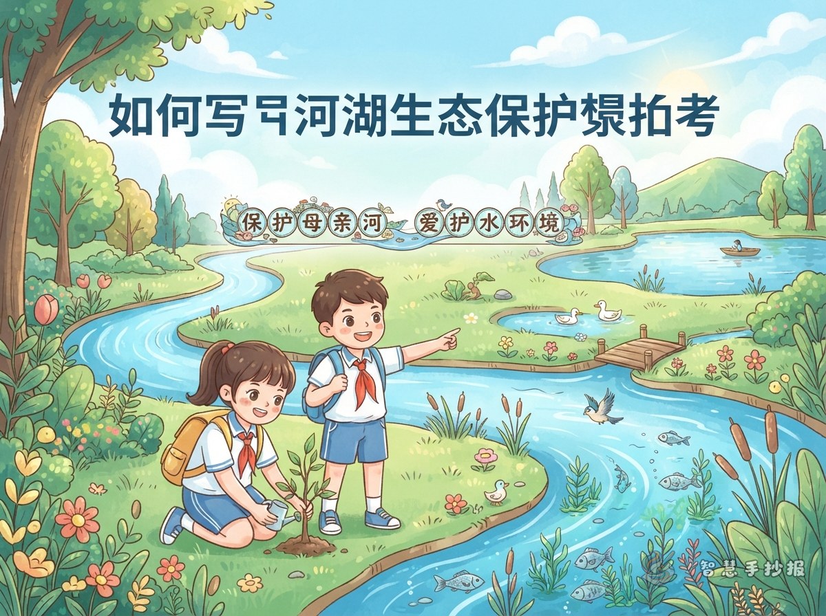 How to Write River Protection Slogans for a River and Lake Ecology Poster - Poster topic cover image