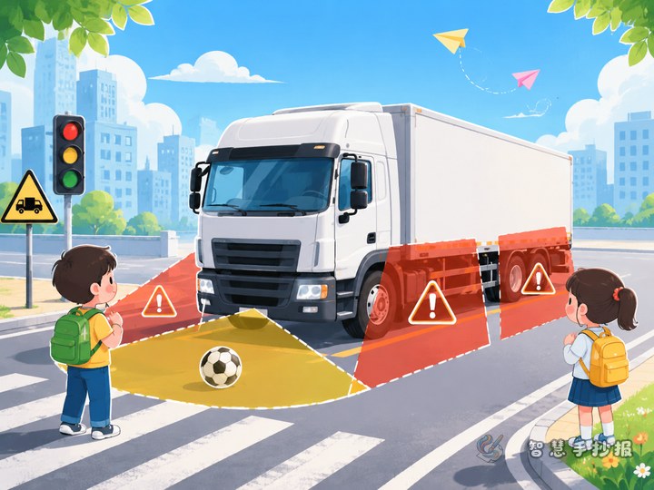 远离大货车盲区手抄报怎么做？小学生内容与版面思路 - 相关内容封面