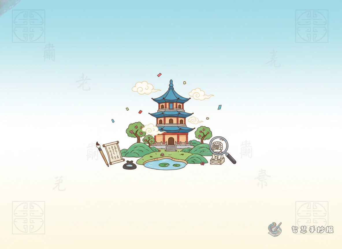 How to Make an Ancient Pagoda Culture Handwritten Newspaper? - Poster topic cover image