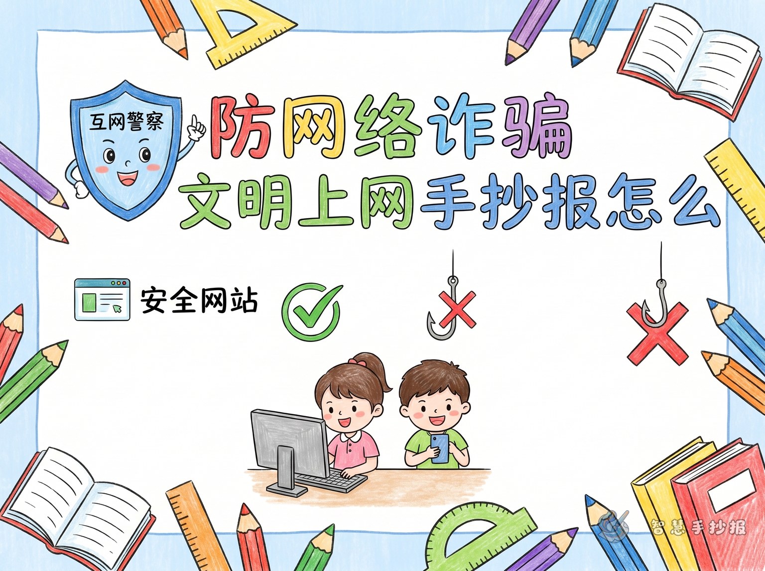 How to Make an Anti-Fraud Civilized Internet Handwritten Newspaper - Poster topic cover image