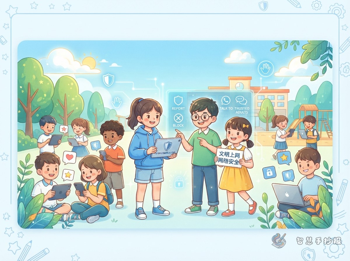 遇到网络暴力怎么办手抄报内容怎么写 - 智慧手抄报专题封面图