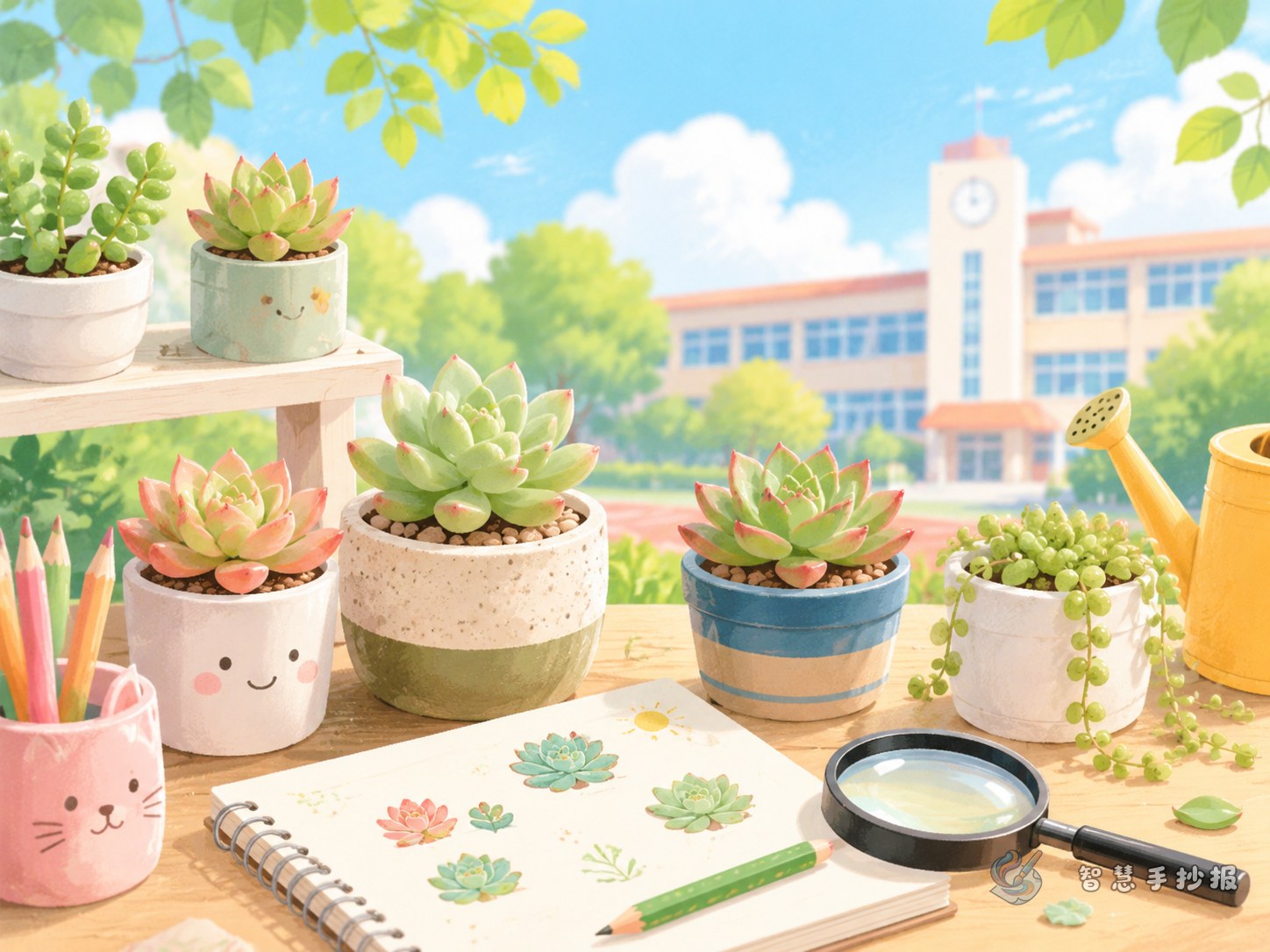 How can I make a campus succulent observation handwritten newspaper fun and informative? - Poster topic cover image