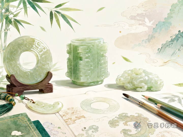 博物馆玉器手抄报怎么做才显得古雅又好懂？ - 相关内容封面