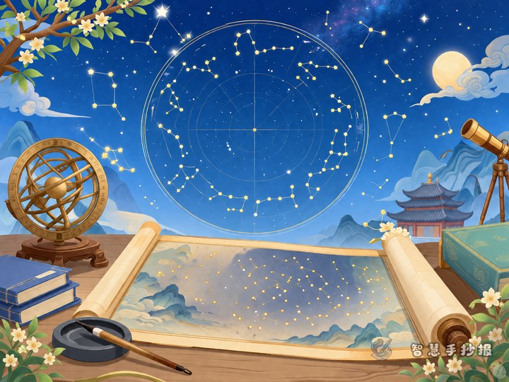 二十八宿手抄报怎么做？古人的星空坐标 - 相关内容封面