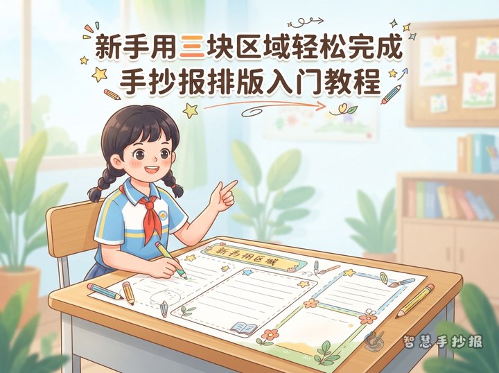 手抄报不会排版怎么办？新手用三块区域轻松完成 - 相关内容封面