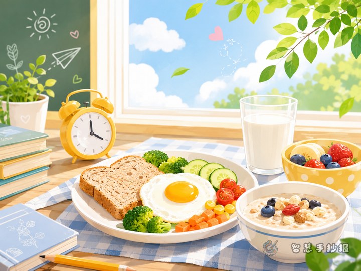 早餐吃什么更健康手抄报怎么写 - 相关内容封面
