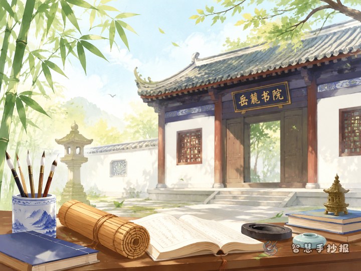 How to design a Yuelu Academy handwritten newspaper with an ancient-study atmosphere - Related topic thumbnail