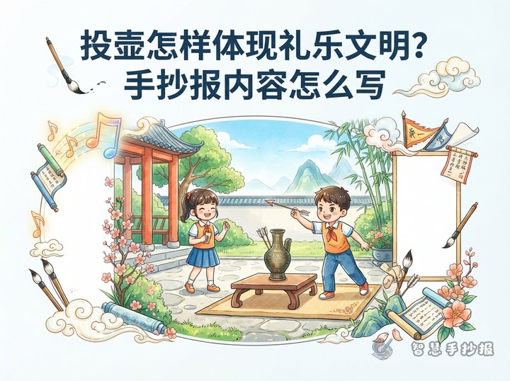 投壶怎样体现礼乐文明？手抄报内容怎么写 - 相关内容封面
