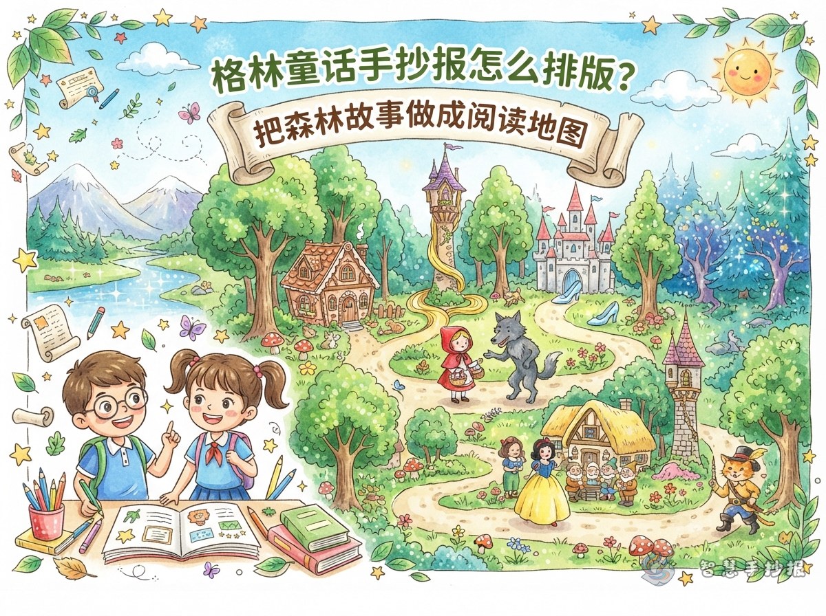 How Should a Grimm Fairy-Tale Poster Be Laid Out? - Poster topic cover image
