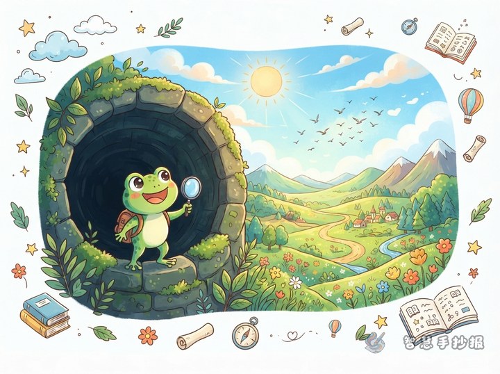 How Can an A Frog in the Well Poster Show the Value of a Broader Perspective? - Sketch Topic Cover